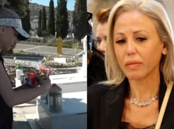 «Κάθε μέρα πάω και κάνω αυτό»: Σάλος με τη κίνηση της Άννα Φλωρινιώτη πάνω από το μνήμα του πατέρα της