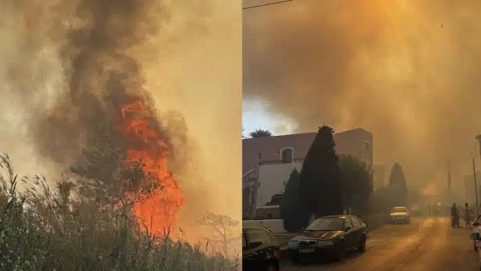 Μεγάλη φωτιά ΤΩΡΑ κοντά σε σπίτια και ξενοδοχεία – Συναγερμός στην Πυροσβεστική – Ήχησε το 112 – Άρχισε εκκένωση