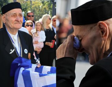 Ο ηλικιωμένος που συγκίνησε στην παρέλαση της Λάρισας – Κρατώντας την ελληνική σημαία, δάκρυσε την ώρα που περνούσαν οι μαθητές